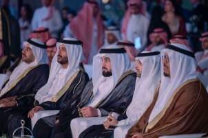 أحمد بن محمد يشهد الاحتفال باليوم الوطني السعودي في دبي