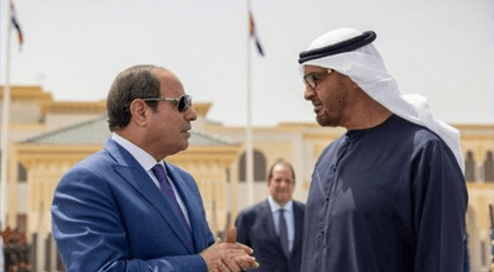 الرئيس المصري يودع الإمارات بعد زيارة رسمية استمرت يومين