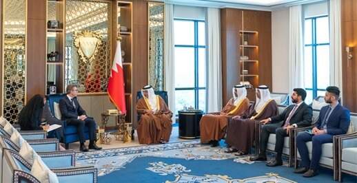 سمو نائب الملك يستقبل سفير فرنسا المعين حديثا لدى البحرين