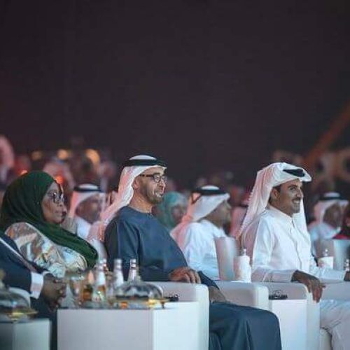 رئيس الدولة سعيد بحضور افتتاح معرض الدوحة 2023
