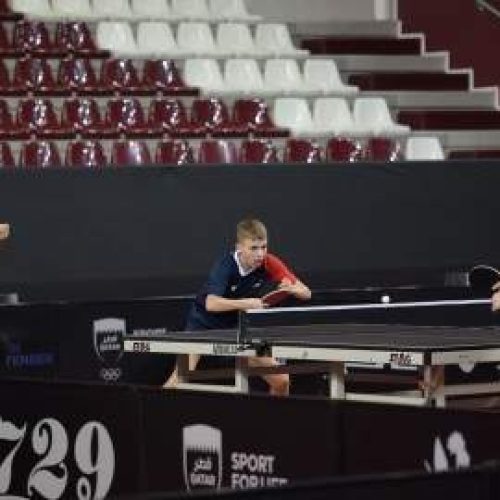 بطولة الشباب والشباب الدولية لتنس الطاولة تستمر في الدوحة