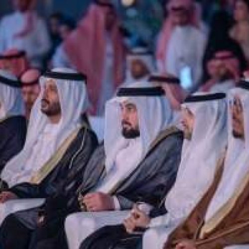 أحمد بن محمد يشهد الاحتفال باليوم الوطني السعودي في دبي