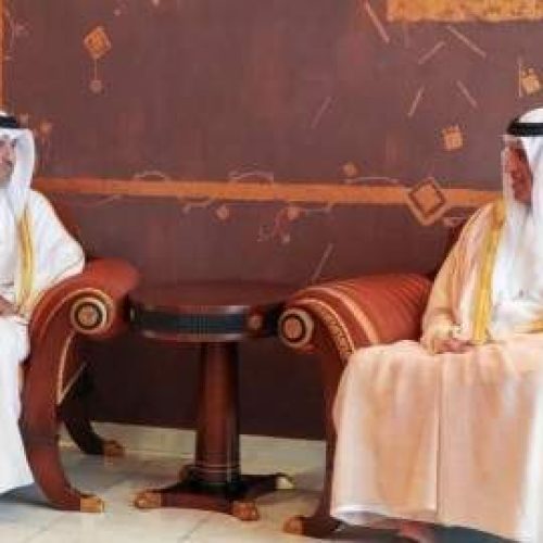 لقاء بين حاكم رأس الخيمة والقنصل العام لدولة قطر في دبي